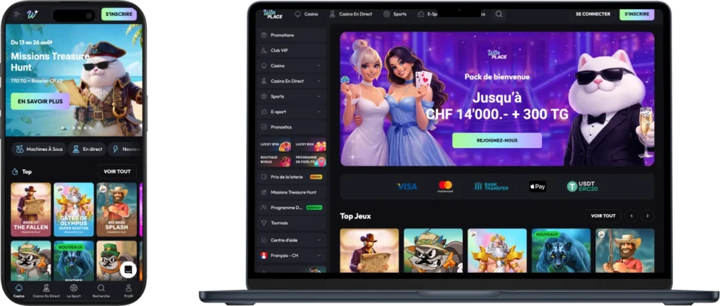 WinPlace Casino App-schermafbeelding